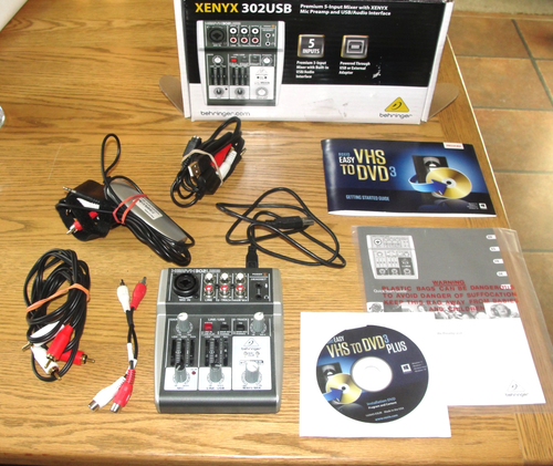 Behringer XENYX 302USB 5-Channel Mixing Console with box and ...