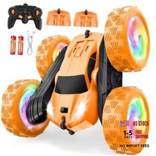 Remote Control Car, Outdoor Toys RC Cars for Kids Ages 6-12, 4WD Double Orange