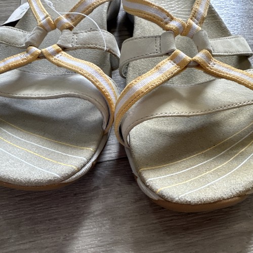 Chaussures sandales femme Merrell pointure 10 jaune camélia beige à enfiler LIRE - Photo 11/15