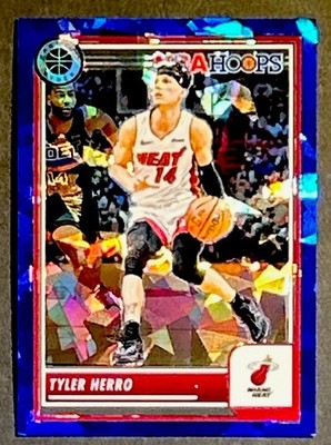 2023-24 Nba Hoops Premium Stock - Tyler Herro Blue Ice Prizm #126