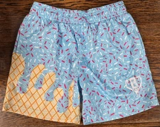 *BRAND NEW* Youth Size; Medium BL101 Baseball Lifestyle 101 Blue Ice Cream Short