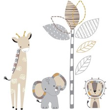 Jungle Safari Nursery Wall Decals Elephant Giraffe Animal Theme Wall Stickers