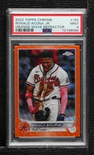 2022 Chrome Orange Wave Refractor 11/25 Ronald Acuna Jr Acuña PSA 9 MINT dk2