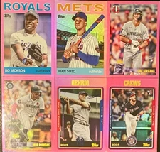 2025 Topps Archives - PINK PARALLELS - You Pick Complete Your Set