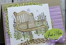Clear Stamps Flowers Transparent Stamp Garden Bench Gate Card Making 