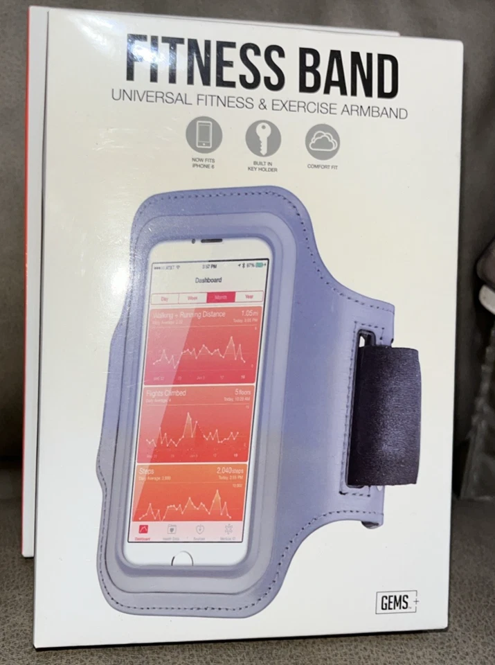 4 个健身表带 适合 iPhone 6 完好-粉色-灰色-薰衣草 — 第 2/4 张图片