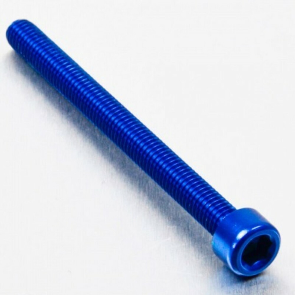 Pro-Bolt Aluminum Screw Cylindrical Head M6 X 1.00Mm X 70Mm Blue