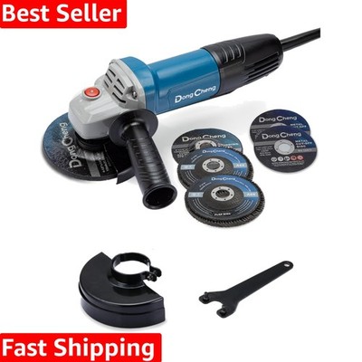 Powerful 800W Electric Angle Grinder - 11800 RPM with Ergonomic Design & Guards