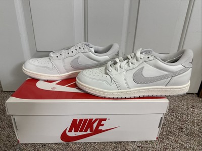 Air Jordan 1 Low  85 OG  Neutral Grey  White Sneakers, Size 7.5 BNIB FB9933-100