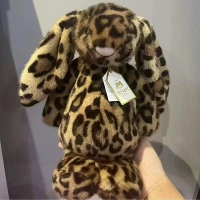 Jellycat Cobblehop Leopard Bunny Plush Toy Doll Soft Stuffed Gifts Free Ship New