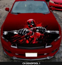 Vinyl Car Hood Wrap Full Color Graphics Decal Deadpool Stickers Design 51x59