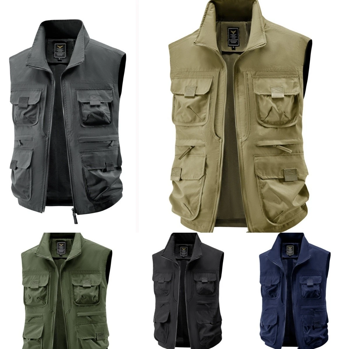 Outdoor Men Workwear Vest Multi Pockets Utility Vest Workwear Gilet Casual
Opens in a new window or 