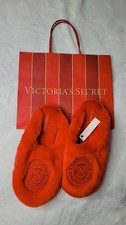 Victoria Secrets Pantunflas Mujer Talla Pequeña 6-7 Nuevo, Color Rojo