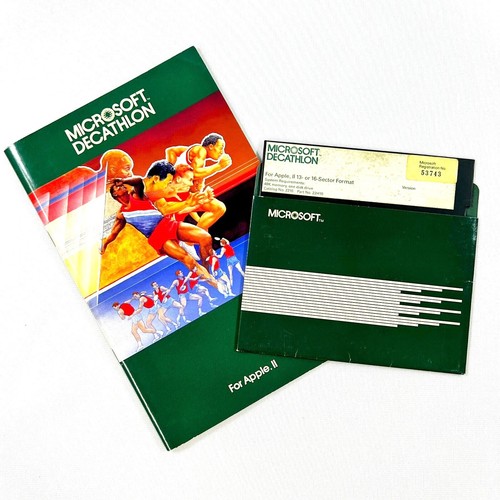 Olympic Decathlon Apple II PC Computerspiel 5,25" Diskette & Handbücher 1982 - Bild 3 von 6