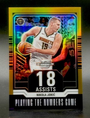 2023-24 Panini Contenders Optic NIKOLA JOKIC Playing The Numbers Game Gold /10