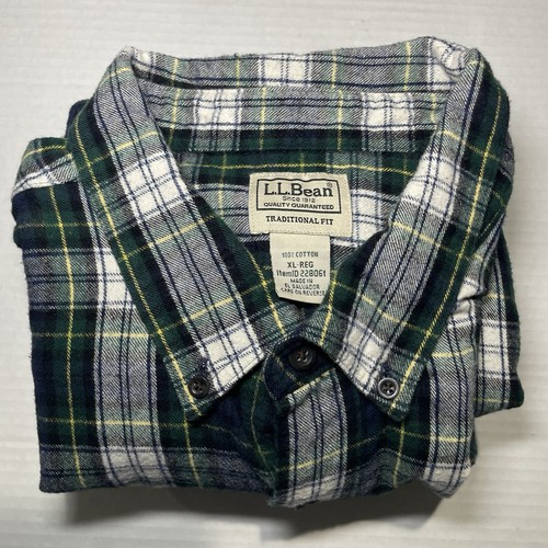 L.L. Bean Men's Long Sleeve Flannel Shirt Traditional Fit Xl- Reg - Picture 7 of 7