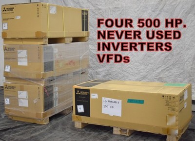500HP Mitsubishi FR-A842-07700-E1-U6 Variable speed frequency drive inverters