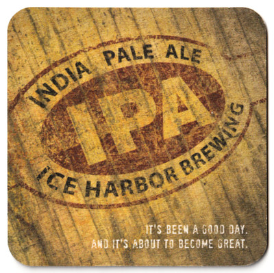 Ice Harbor Brewing Beer Coaster Kennewick WA