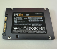 Samsung 870 QVO 8TB SATA III 2.5" SSD (MZ-77Q8T0) - 122 Hours, 100% Health