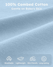 Baby Sleep Sack 0-6 Months 0.5 TOG, 100 Cotton Baby Wearable Blanket 2 Pack ...