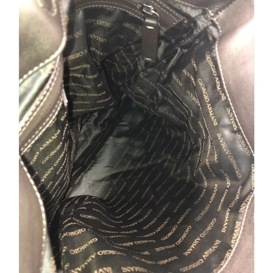 Bolso Bandolera Giorgio Armani Para Hombre Detalles Daños Deshilachado en 2d Foto 3 de 4