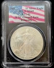 2001 US Silver Eagle WTC Ground Zero Recovery PCGS MS69