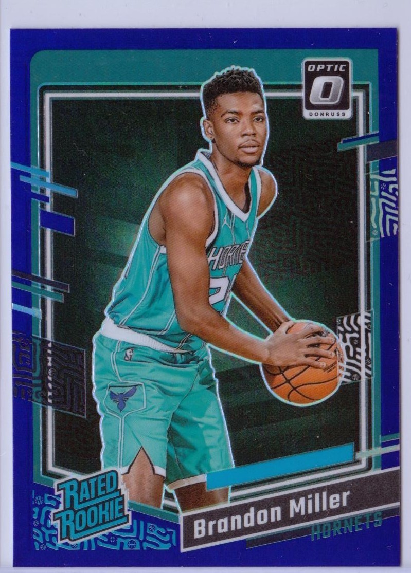 2023-24 Donruss Optic Purple Prizm #219 Brandon Miller RC - Charlotte Hornets