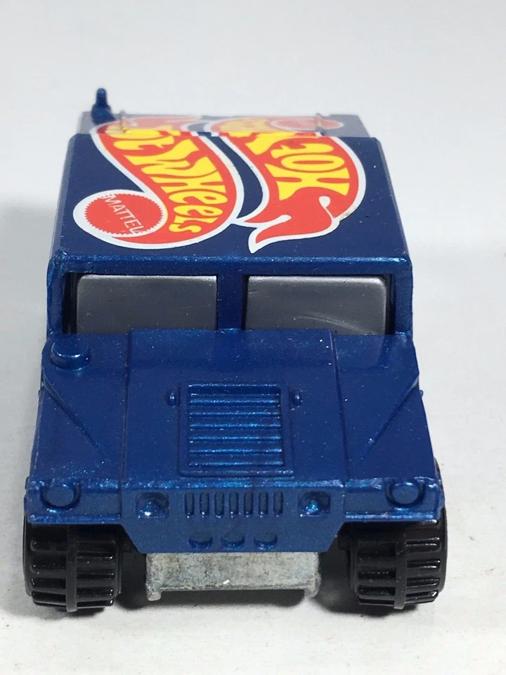 Humvee AM General Corp Hummer Metalflake Blue HW Race Team III 2 1997 Hot Wheels Foto 4 de 4