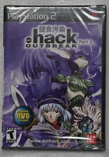 .hack Part 3 Outbreak PS 2 (Factory Sealed) .hack outbreak Bandai
