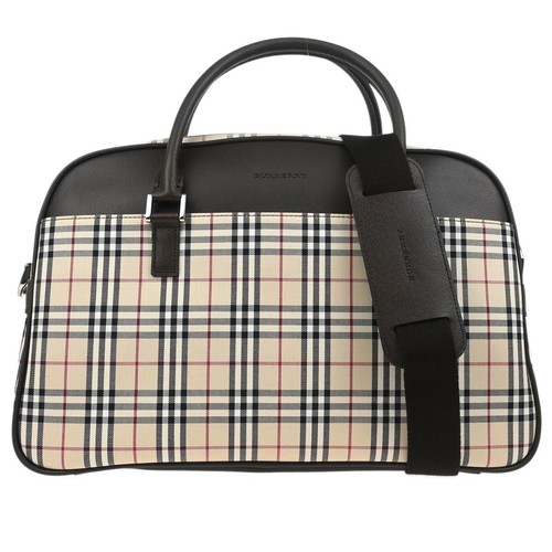 Burberry Beige Brown Burberry Check 2way Handbag 185197
