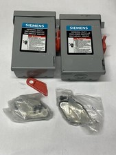 Qty 2 Siemens General Duty Safety Switches ANSI 61 Grey GNF321RA (DAMAGED)