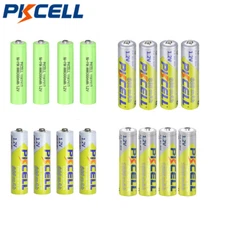 PKCELL AAA/AA Rechargeable Batteries 300mAh 600mAh 1300mAh NiMH 1.2V Lot