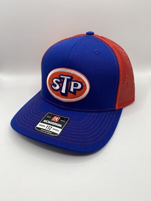 Retro Vintage STP Racing Team Richardson 112 Trucker Mesh Snapback Cap Hat Mech STP Racing Team Richardson 112 Trucker Mesh Snapback Cap Hat  main image 3