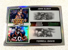 2021 Panini Classics Classic Combo Silver #CC-JT John Elway Terrell Davis 