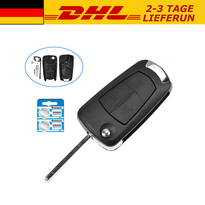 Klapp Schlüssel Ersatz Gehäuse für Opel Corsa D Zafira B Astra H Tigra Meriva A