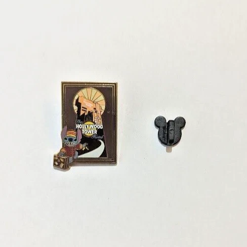 Disneyland Resort Paris Stitch Hollywood Tower of Terror Pin Badge With Pin Back