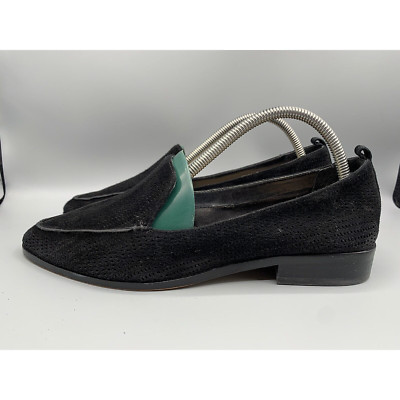 VINCE CAMUTO VV-KANDIA Black Suede Slip-On Flats Dress Casual Shoes Women's Sz 9