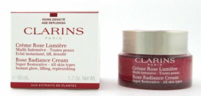 NIB Clarins Super Restorative Rose Radiance Cream - 1.7oz MSRP $140 ULTA