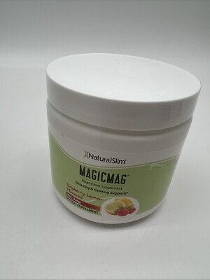 NaturalSlim Magicmag Pure Magnesium Citrate Powder 8 Oz Raspberry Lemon 08/2026