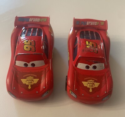 DISNEY PIXAR CARS LIGHTNING MCQUEEN PISTON CUP DIECAST METAL CAR Lot Of ...