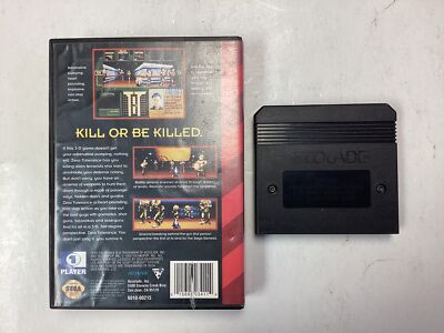 Zero Tolerance- Sega Genesis Case and Game no Manual TESTED
