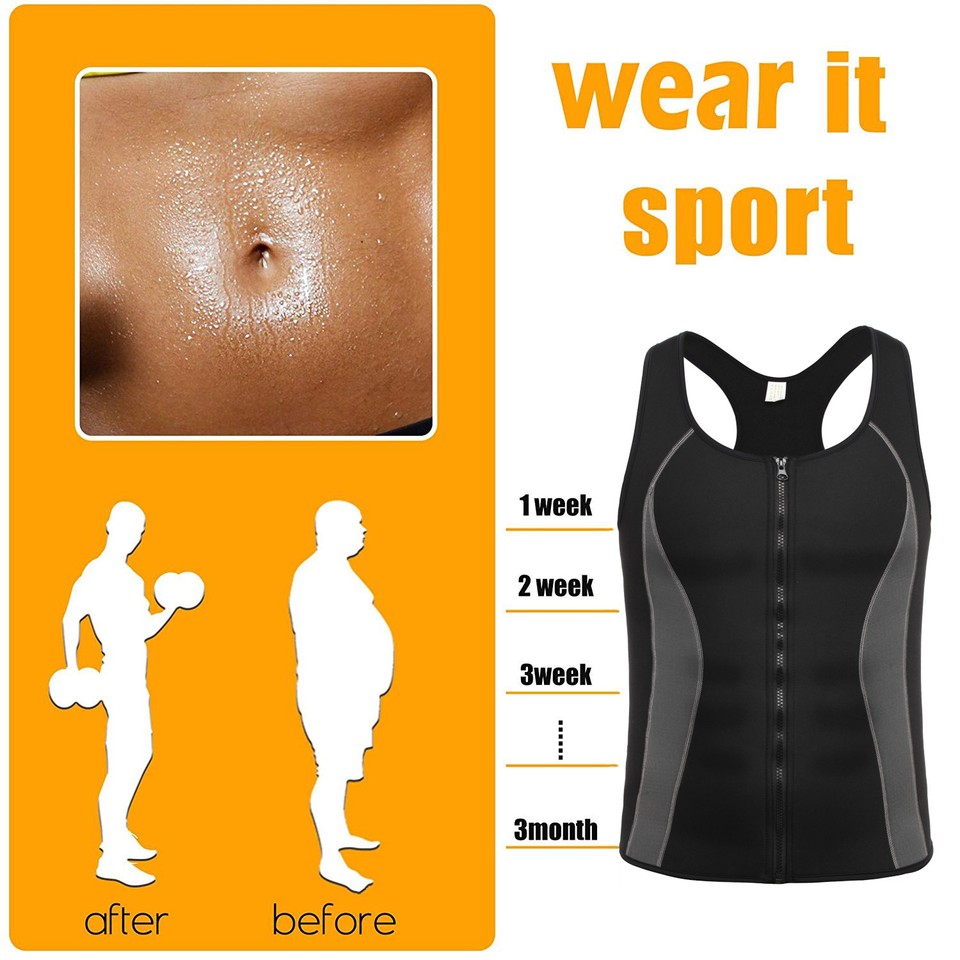 Faja Deportiva Para Hobre Chaleco Sauna De Neopreno Para Sudar Gy