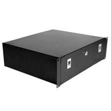 OPEN BOX Royal Racks 3U Locking Drawer for Component Rack Black
