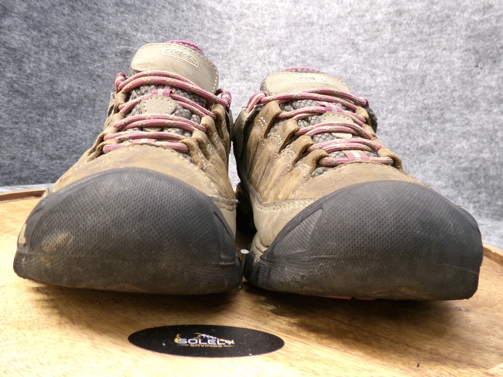 Scarpe da trekking Keen donna Targhee III marrone rosa pelle impermeabili taglia 7 US