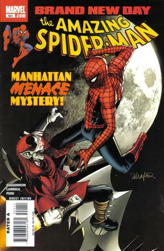 AMAZING SPIDER-MAN #551 F/VF, Direct, Marvel Comics 2008 Stock Image