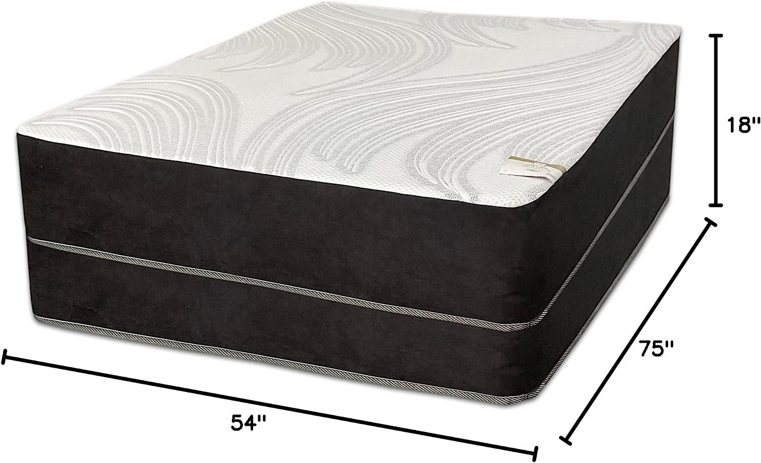 0" Plush Memory Foam Mattress with 8-Inch Box Spring, Gel Bed Mattresses for Ult
