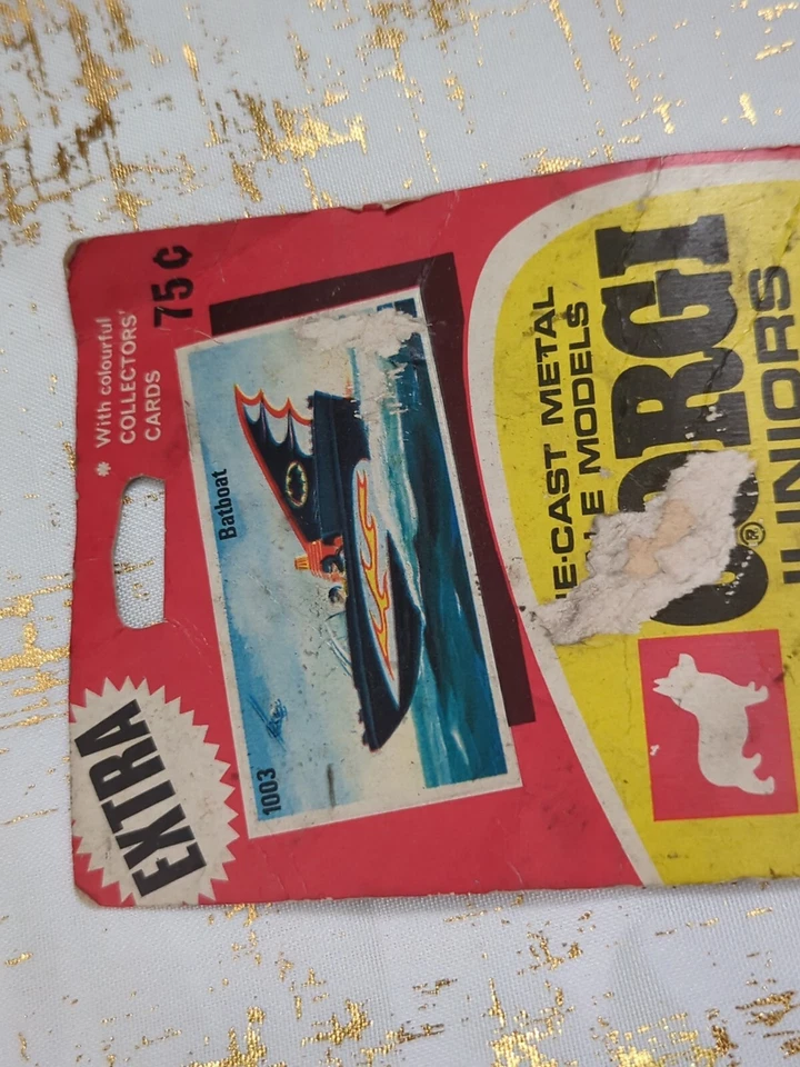 1967 CORGI JUNIORS BATBOAT BATMAN & ROBIN #1003 DIE-CAST SCALE MODEL CAR TOY #7 - Image 2 of 4