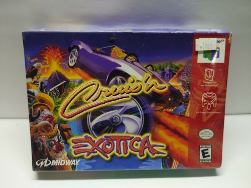 Cruis'n Exotica (Nintendo 64, 2000) N64 BRANDNEU WERKSEITIG VERSIEGELT AUSSEHEN SELTEN!