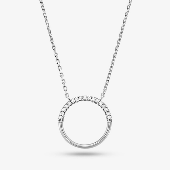 MICHAEL KORS ネックレス Precious Pave Circle MKC1110AN Michael Kors Precious Pave Circle Starter Necklace