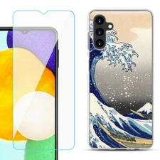 For Samsung Galaxy A13 5G Case , w/ Tempered Glass - Great Wave